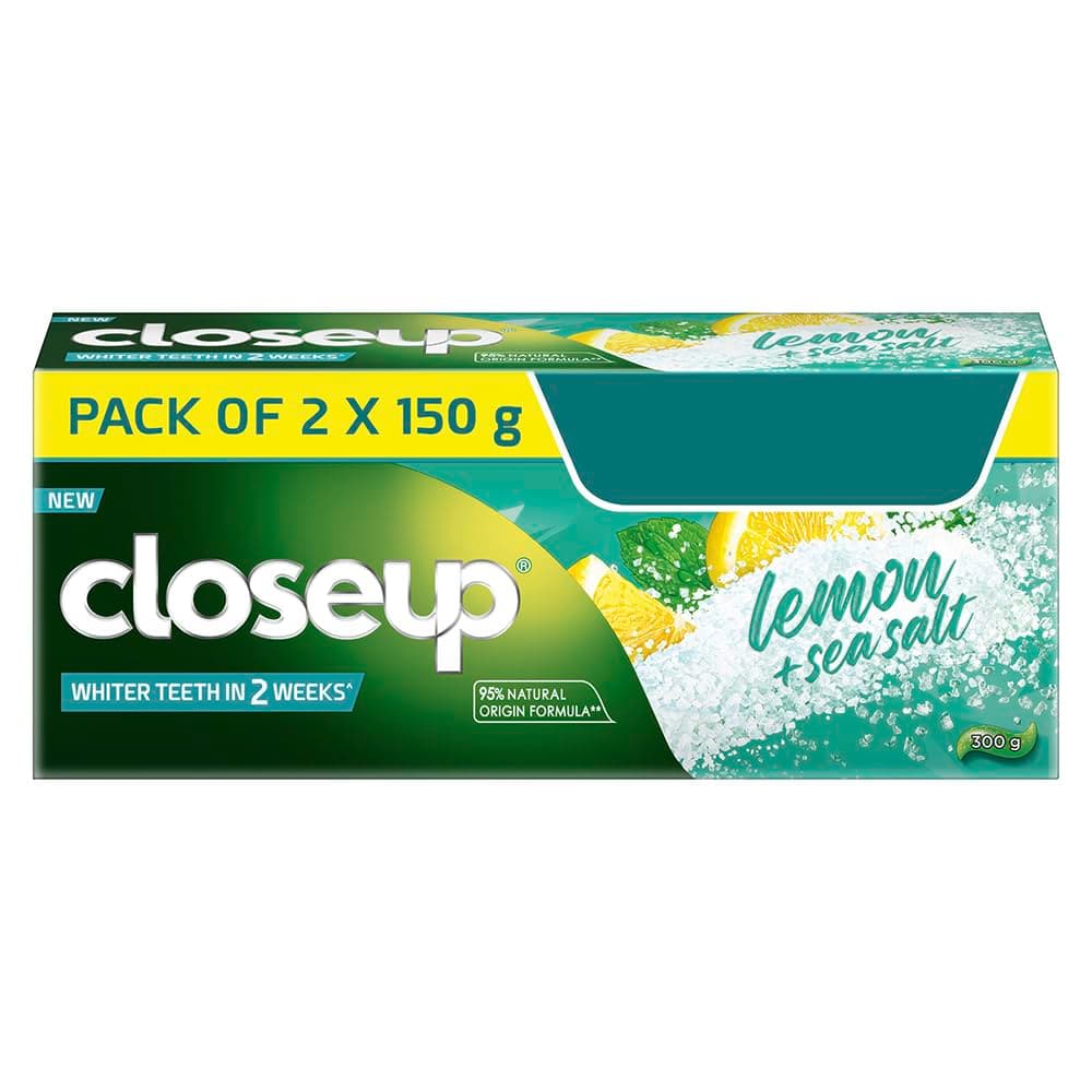 Closeup Multi Action Toothpaste Lemon & Sea Salt | Whiter Teeth In 2 Weeks - 300 Gm