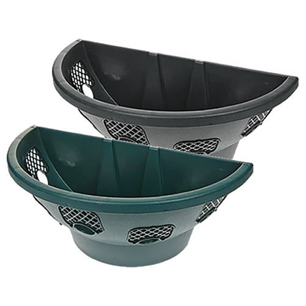 Plantopia Easy Fill Wall Basket, 18 Inch, Green or Black (2, Black)