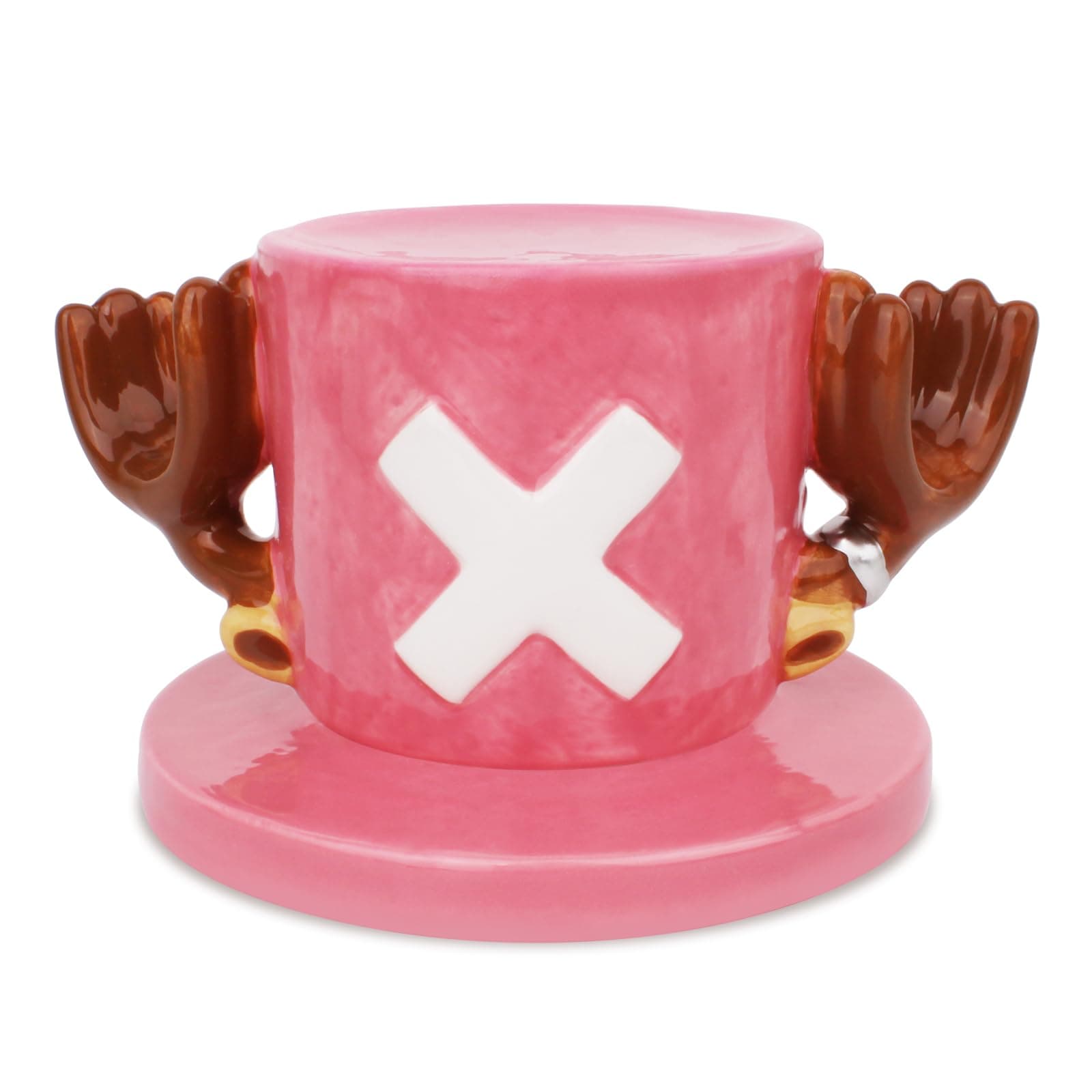 Anime Ceramic One Piece Coffee Mugs Merch, Luffy Straw Hat Manga Milk Tea Cup Collection Gift Set for Anime Lovers (Chopper)