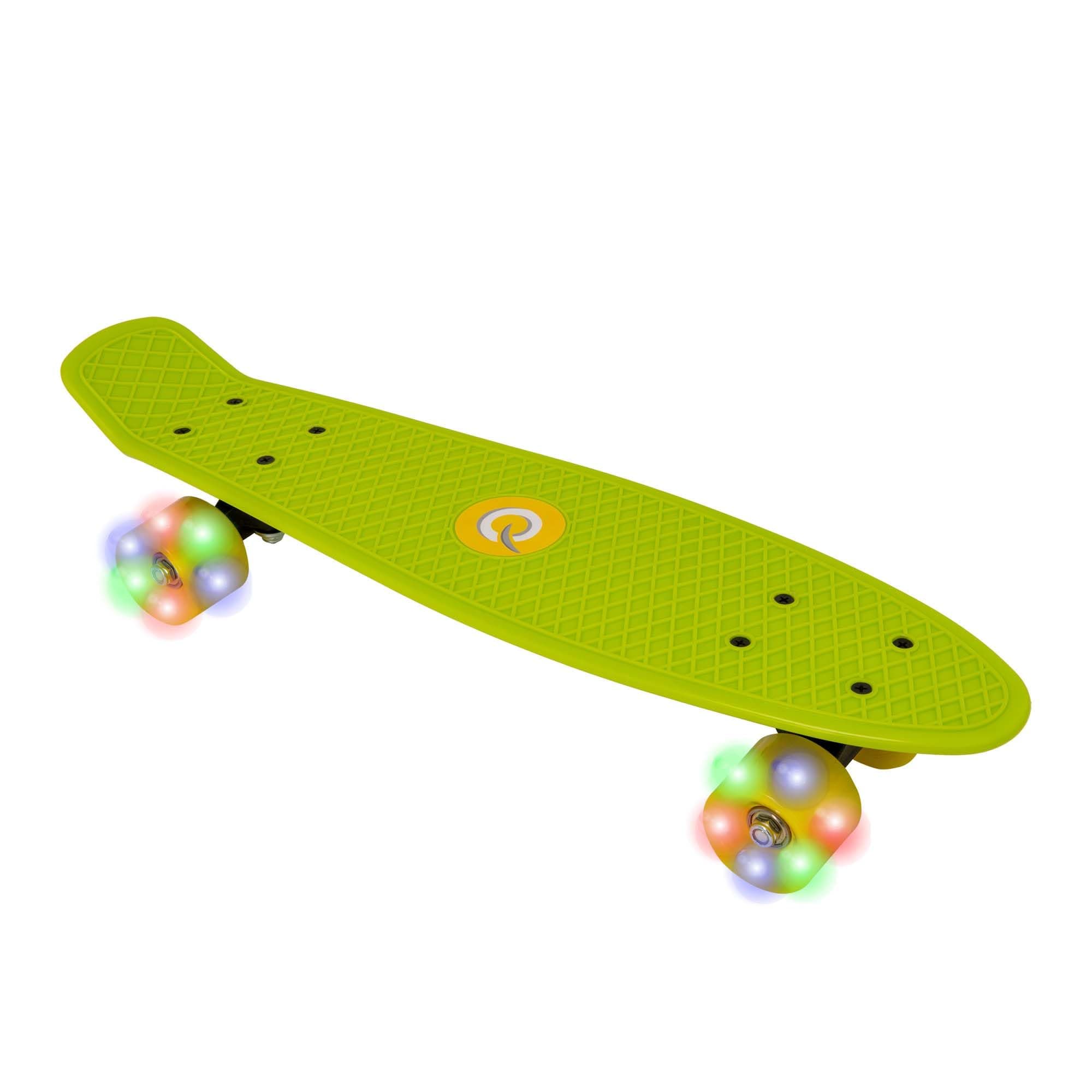 56,9 cm großes beleuchtetes Pennyboard, Skateboard für Anfänger oder Profis, beleuchtetes Rollenskateboard für Kinder und Jugendliche, Mini-Cruiser-Komplettboard, geeignet für alle Altersgruppen