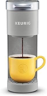 K-Mini Single Serve K-Cup Pod Coffee Maker, 6 to 12oz Brew size, with Cord Storage, Perfect for Small Spaces, Studio Gray