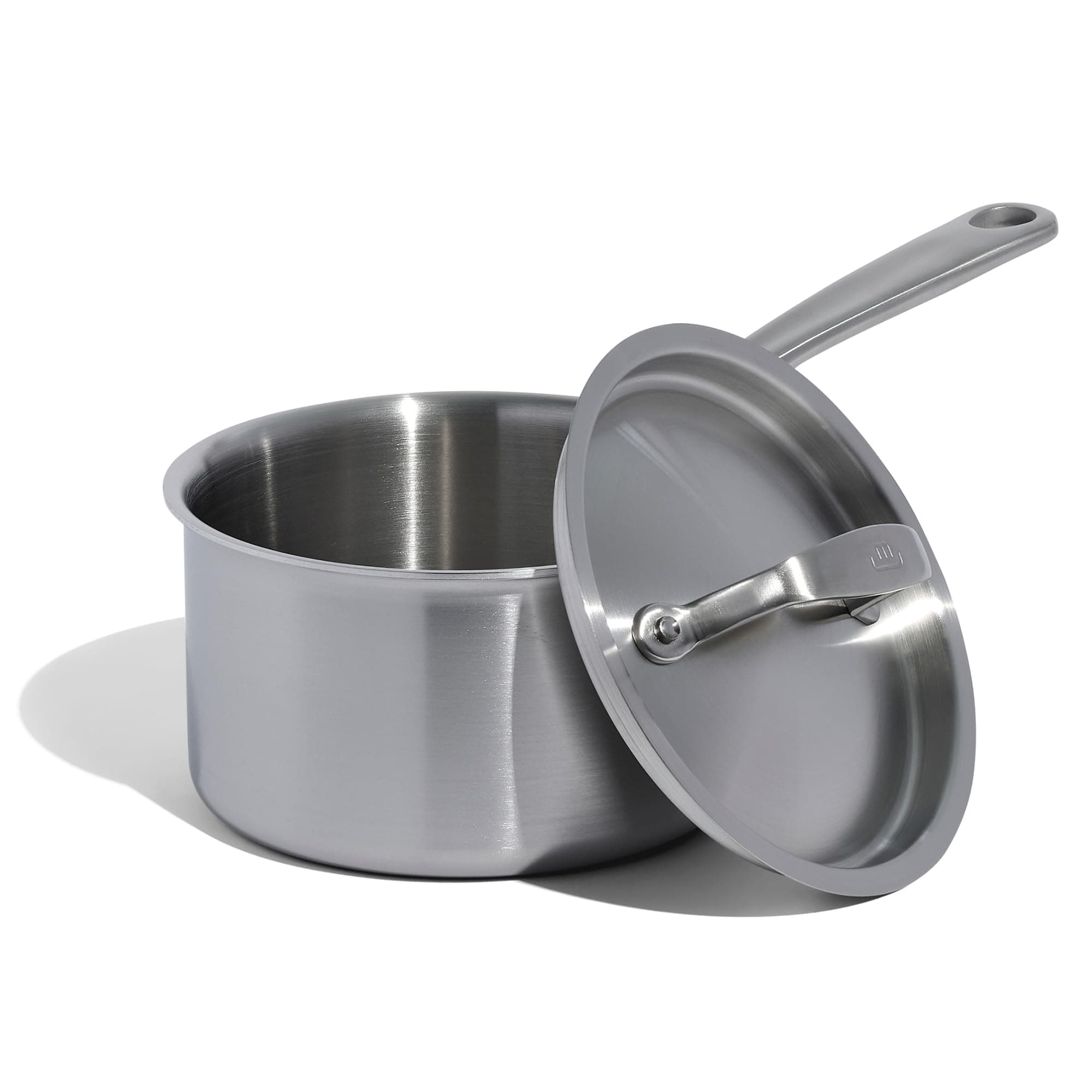 - Made In Cookware - 2 Quart Saucepan with Lid - Stainless Clad 5 Ply Construction - Induction Compatible - Professional Cookware - Made in Italy