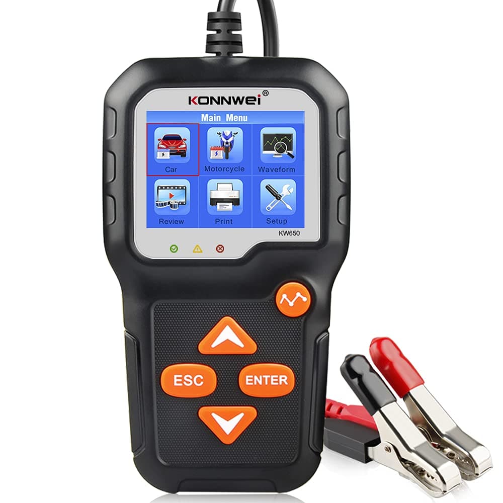 KW650 Enhanced 6V & 12V Battery Tester