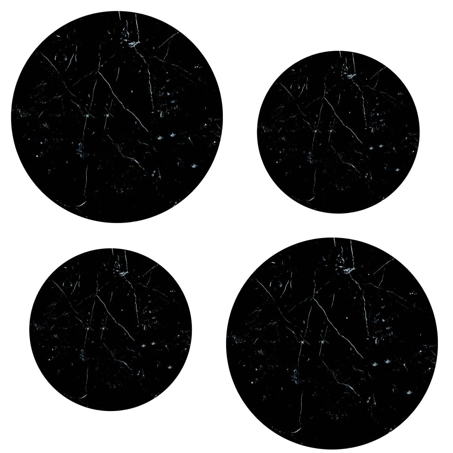 Electric Stove Burner Covers Range Top For Expanding Counter Space Stovetop Decor (Black Marble)