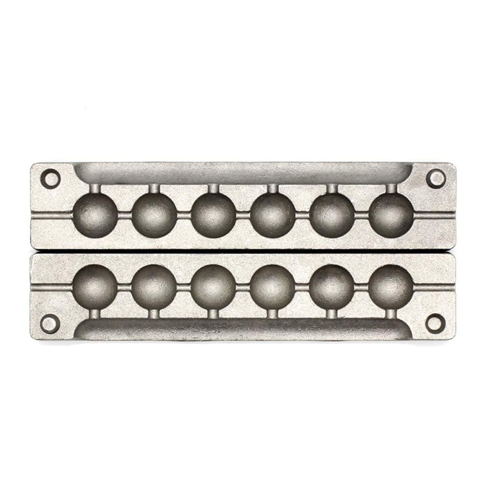 Adygil Round Sinker Mold with 6 Cavities and 1.5-Once,Without Handle