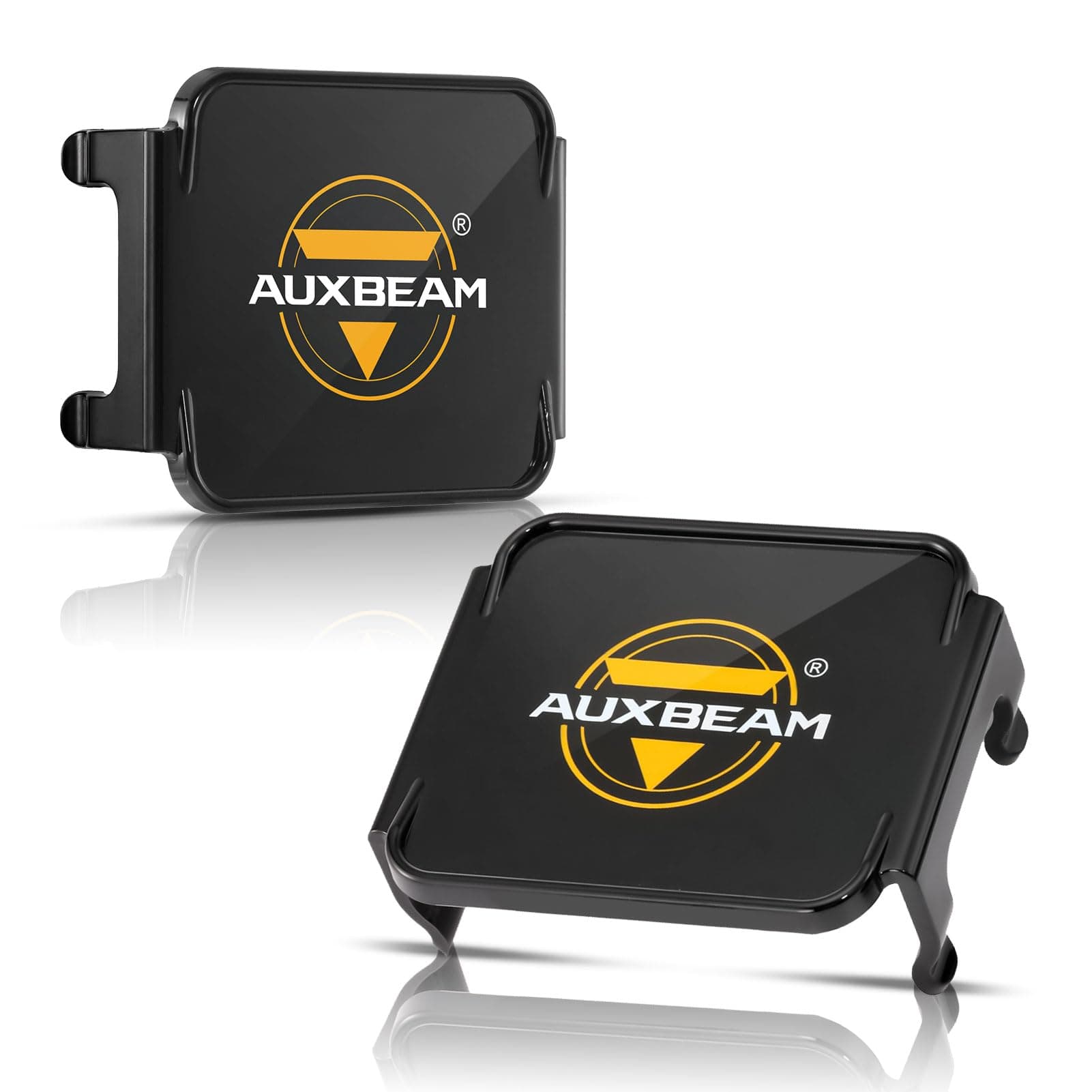 Auxbeam FA Series Black Protective Light Covers, 3 Inch Off-Road LED Pod Light Lens Cap, Dust Impact Shield & Street Compliant, Polycarbonate Plastic, Snap-on Design, 2 Packs