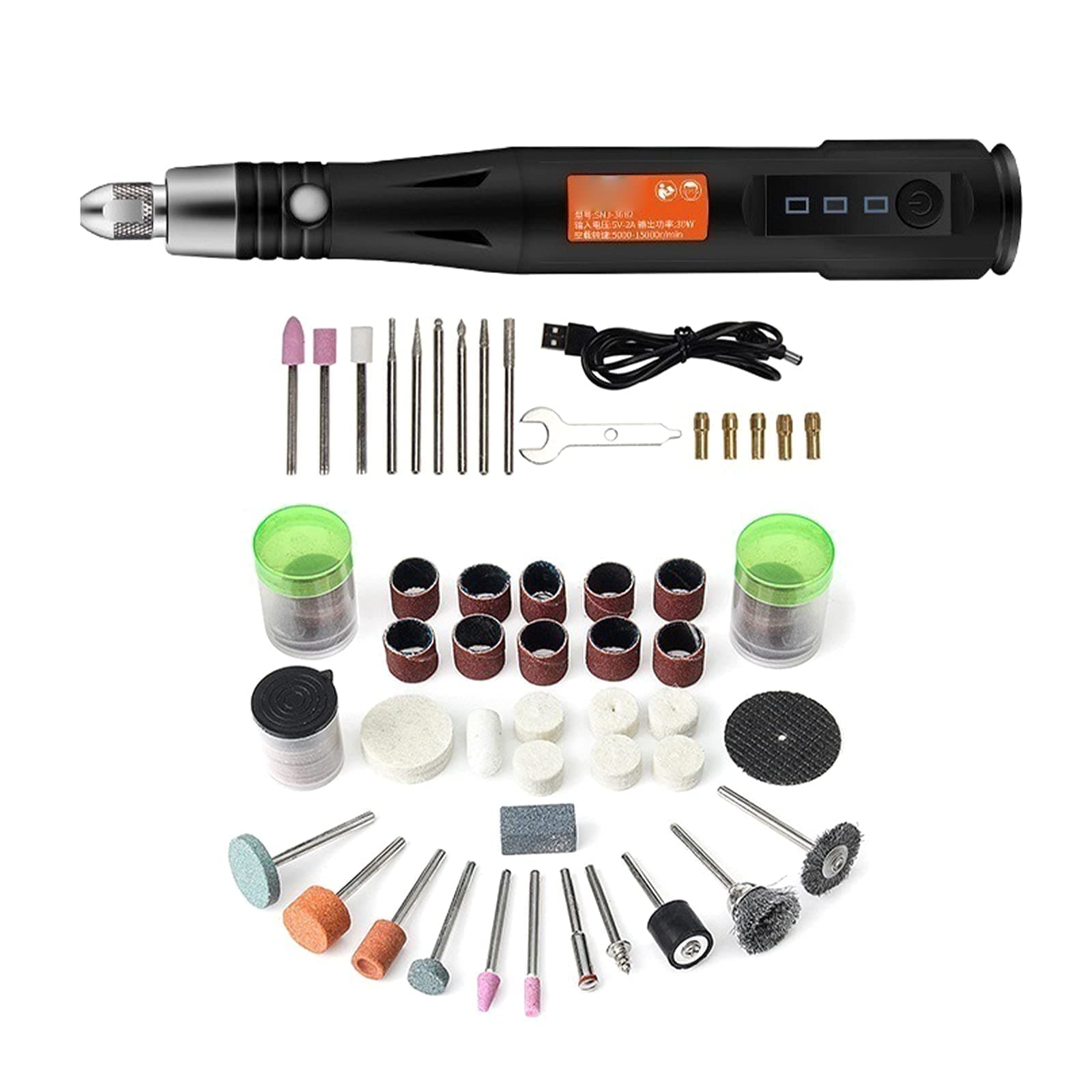 Electric Engraving Tool Kit, Micro Engraver Etching Pen, Cordless Rotary Tool, USB Rechargeable Grinder Polishing