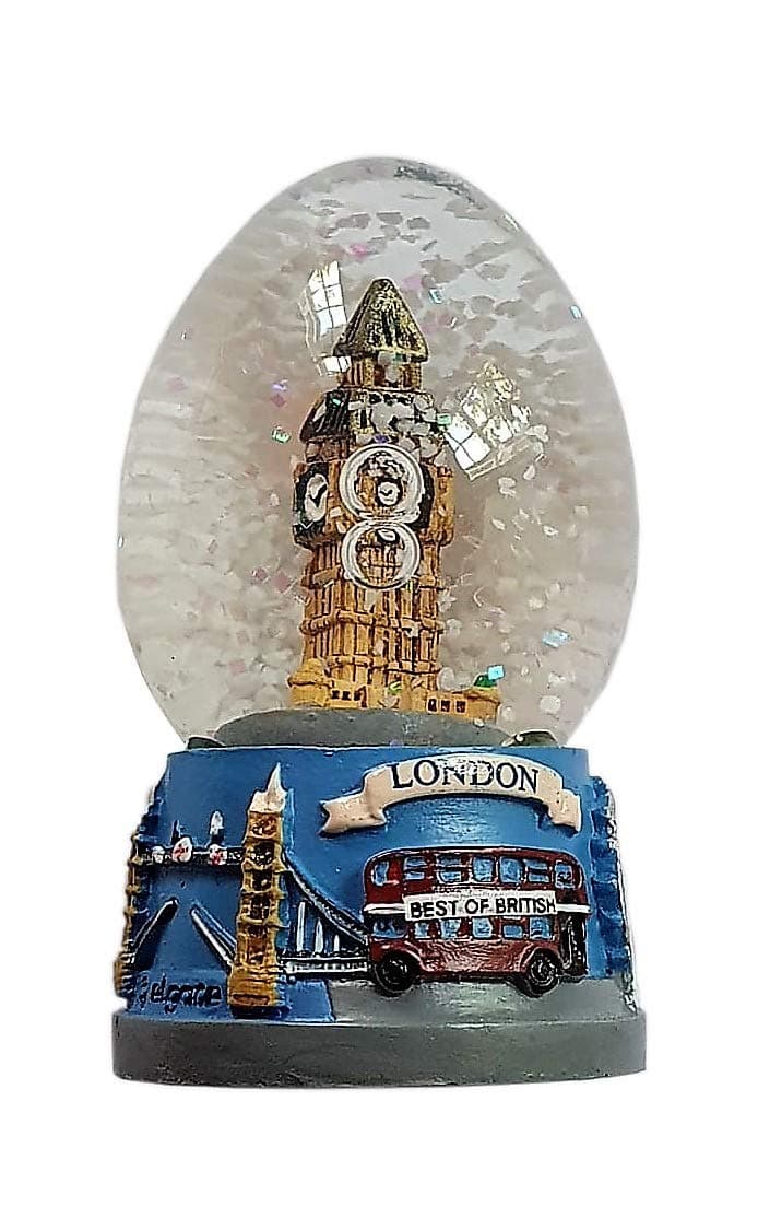 (Big Ben) - Clear Big Ben And Collage Base Snowstorm