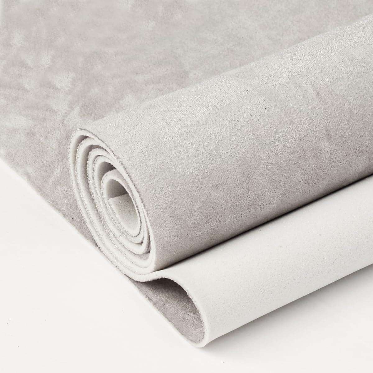Suede Auto Headliner Fabric 54" L × 60" W with Foam Backing - Grey Interior Replacement Material for Car/Truck/SUV/RV Roof, Tube Packaging - Home Repair/DIY Headliner Material