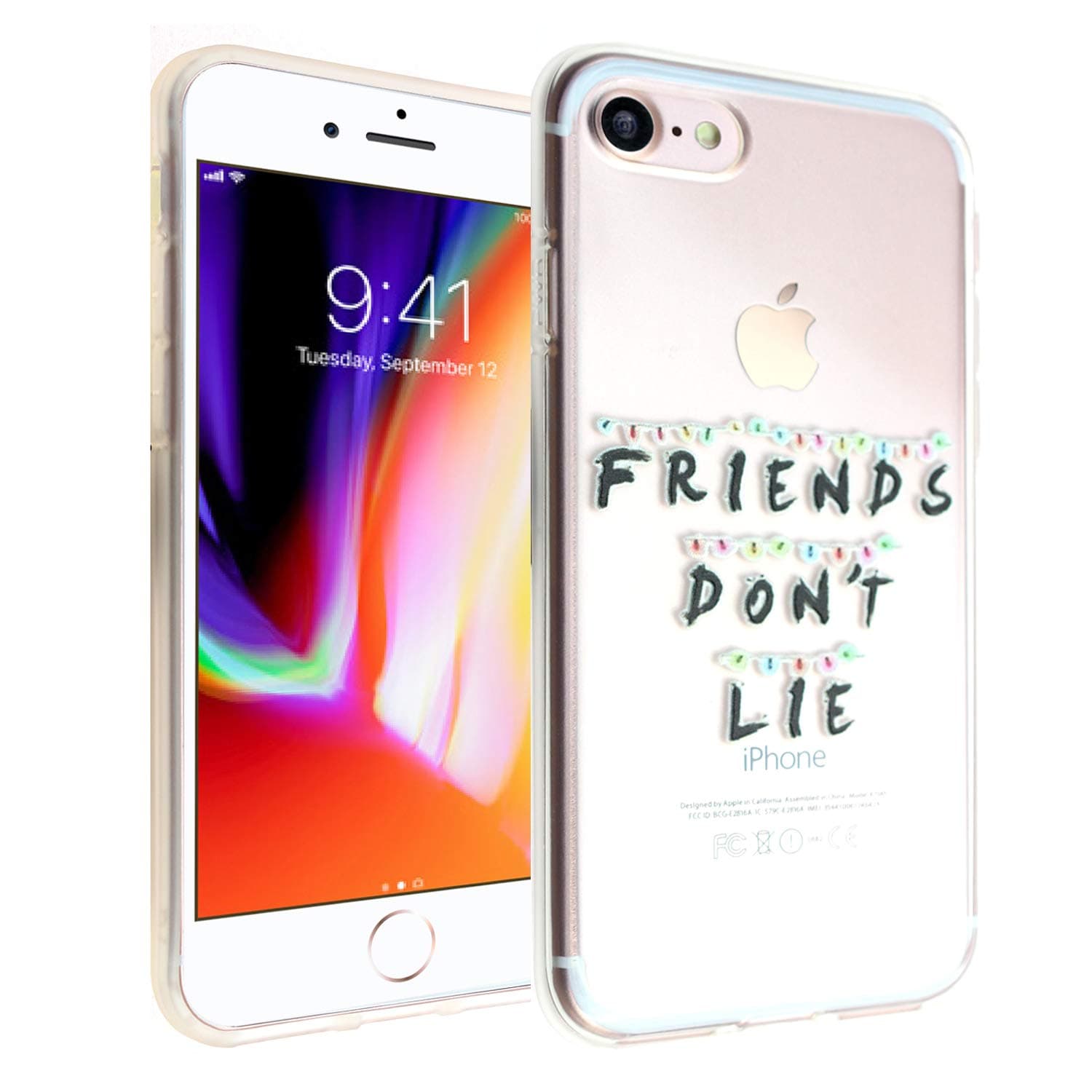 iPhone 6/6S Stranger TPU Case Shock Proof Never Fade Slim Fit Cover for iPhone 6 6S Friends Don't Lie Christmas Light
