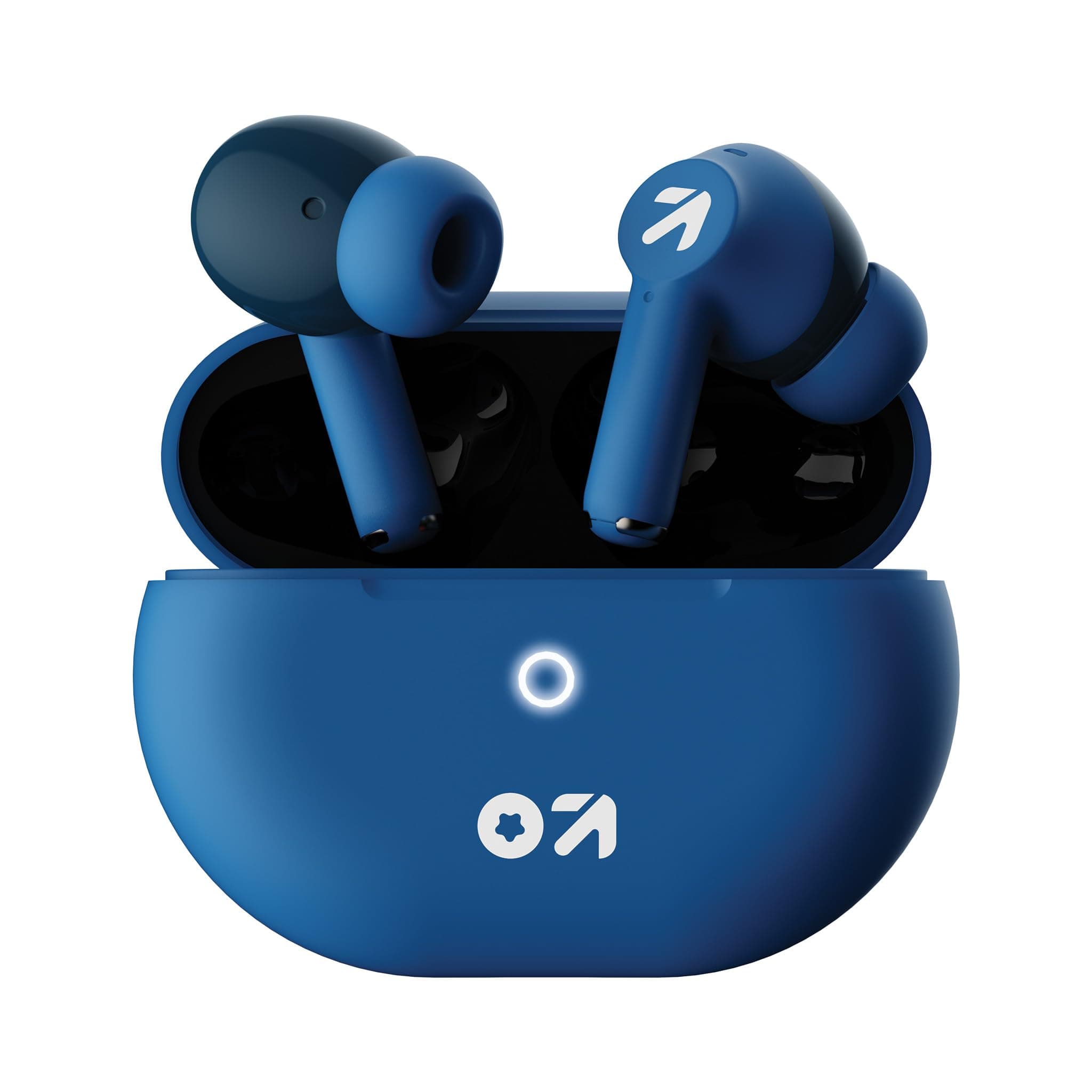GOBOULT K40 True Wireless in Ear Earbuds with 48H Playtime, Clear Calling 4 Mics, 45ms Low Latency Gaming, 13mm Bass Drivers, Type-C Fast Charging, BTv 5.3 Ear Buds (Denim Blue)