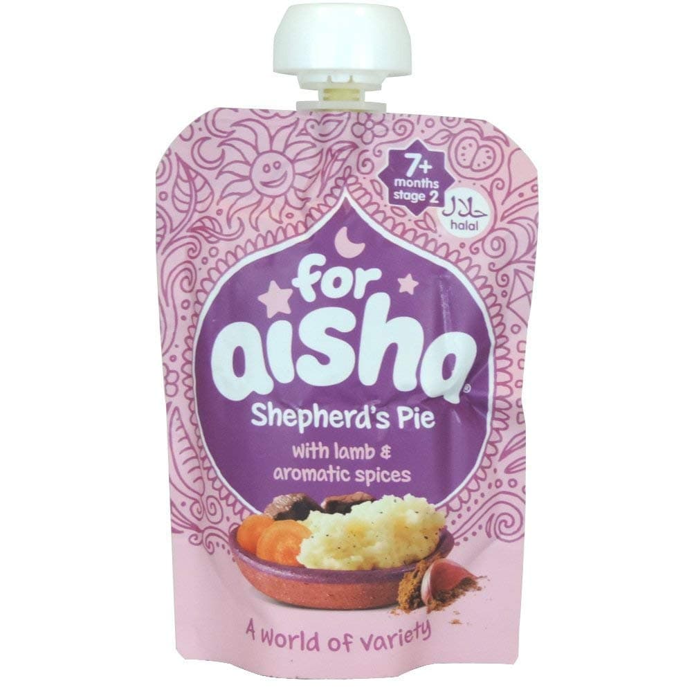 For Aisha(Halal) 7+ Months Stage 2 - Shepherd Pie with Lamb Aromatic Spices - 130g
