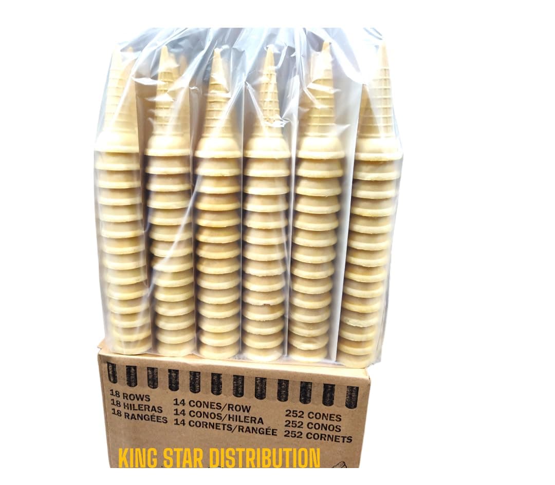 Joy #1 252 Sugar Cone For Ice Cream. Good for birthday, outside parties, Ceremony, Meeting, all type party