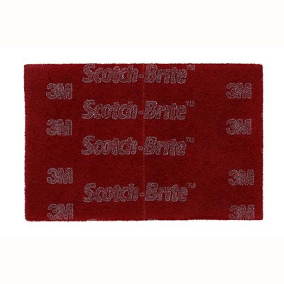 3M Scotch-Brite 7447B Pro Hand Pad, Very Fine Grade, Bulk Pack of 60, 6 in x 9 in, Perforated, Aluminum Oxide, Load Resistant, General Purpose Sanding, Surface Activation, Pre-Paint Scuffing