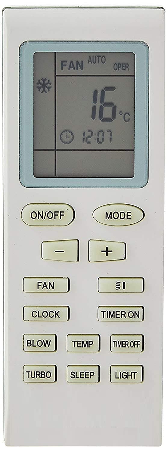 5 Year Warranty AC Remote Compatible for Lloyd Voltas Onida Godrej Videocon Gree Electrolux Ac Remote 1.5 Ton