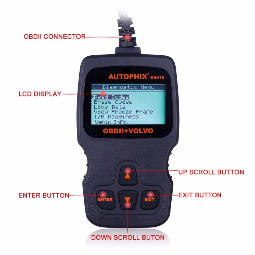 AUTOPHIX ES610 Professional Auto OBD2 EOBD Diagnostic Tool for Volvo