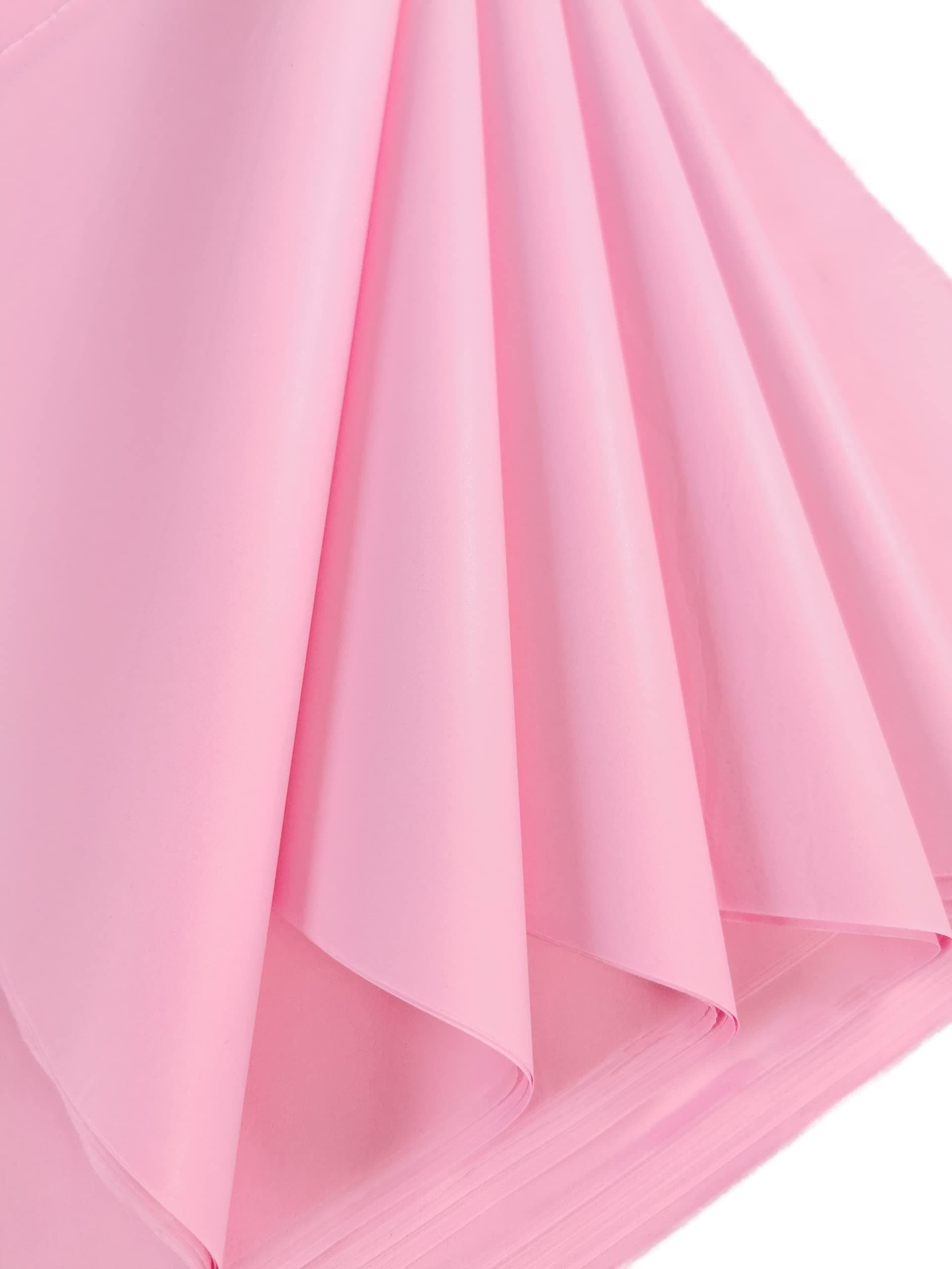 Pink Tissue Paper 25 Large Sheets, Acid Free Art Paper, Perfect for Gift Wrap, Storage, Packing, Art & Craft Bulk Pack Archiving Shredding 70 x 50cm Sheet Size