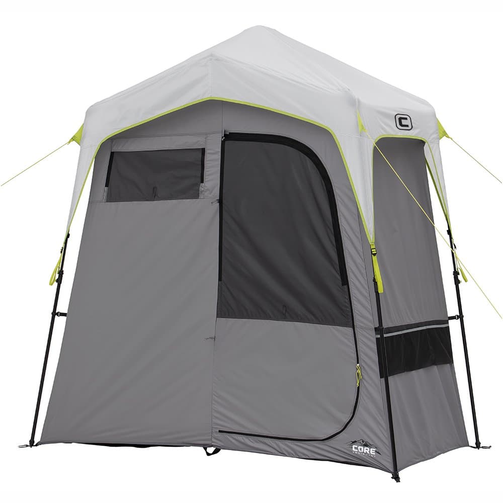 CORE 7' x 3.5' TWO ROOM INSTANT SHOWER TENT