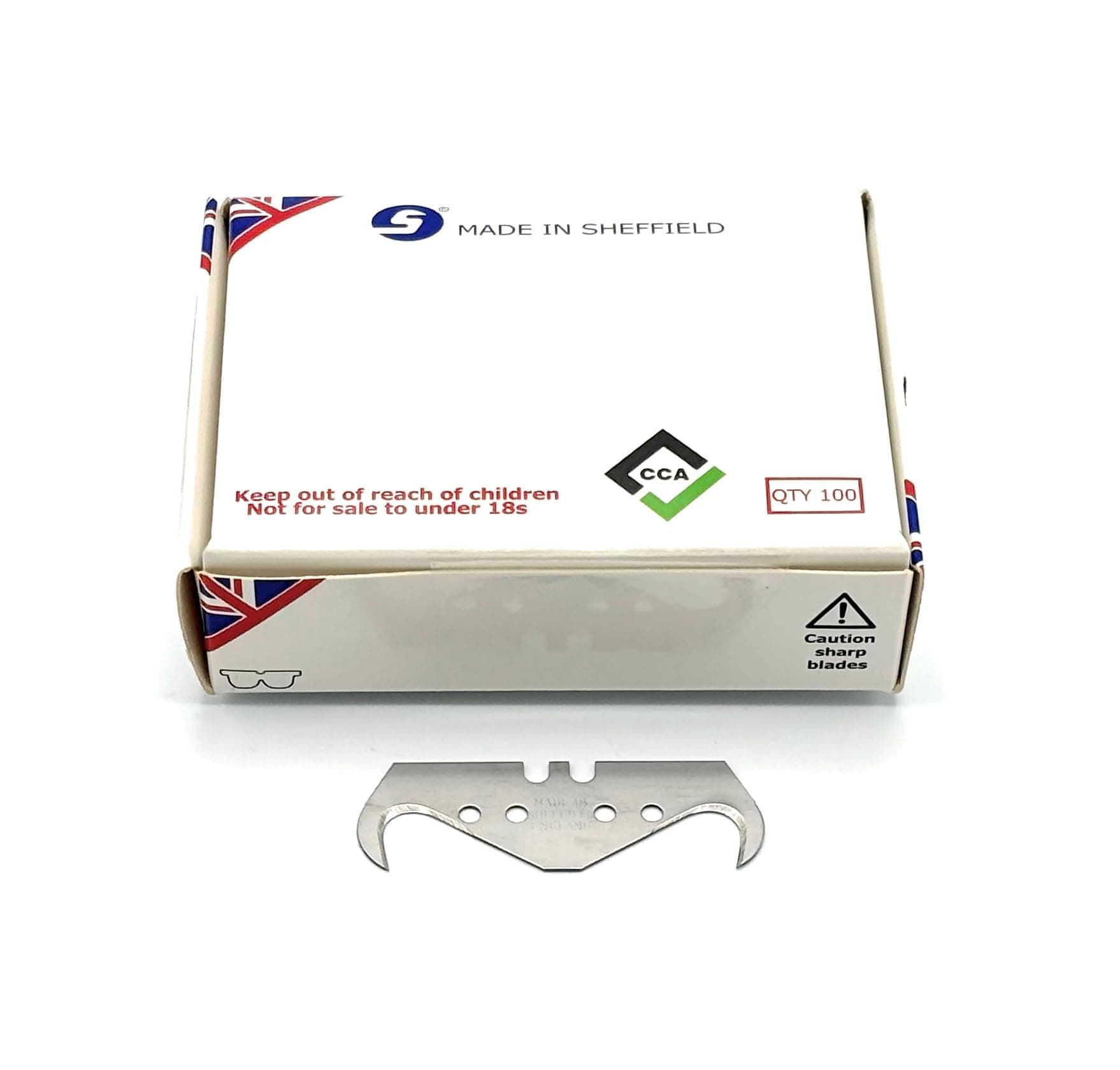 Super Big Hook Trimming Blades x 100 for Roofing and flooring