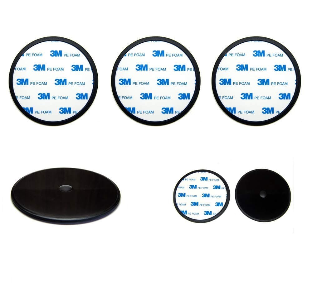 3-Pack Ramtech 90mm (3.5") 3M PE Foam Tape Car Dash Dashboard Adhesive Sticky Suction Cup Mount Disc Disk Pad For GPS / Mobile Cell Phone / Car DVR / MP4 / Tablet PC / Car DVR / MP4 / E-book.- DMD90