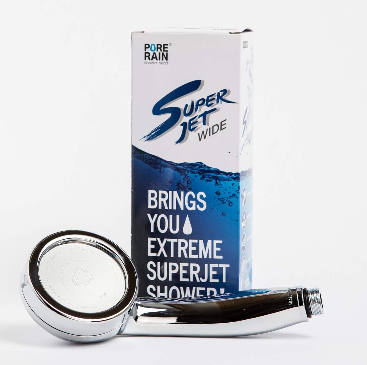 Pure Rain PR-SJW Large Super Jet Shower Head with Negative Ion Technology, Save 25%