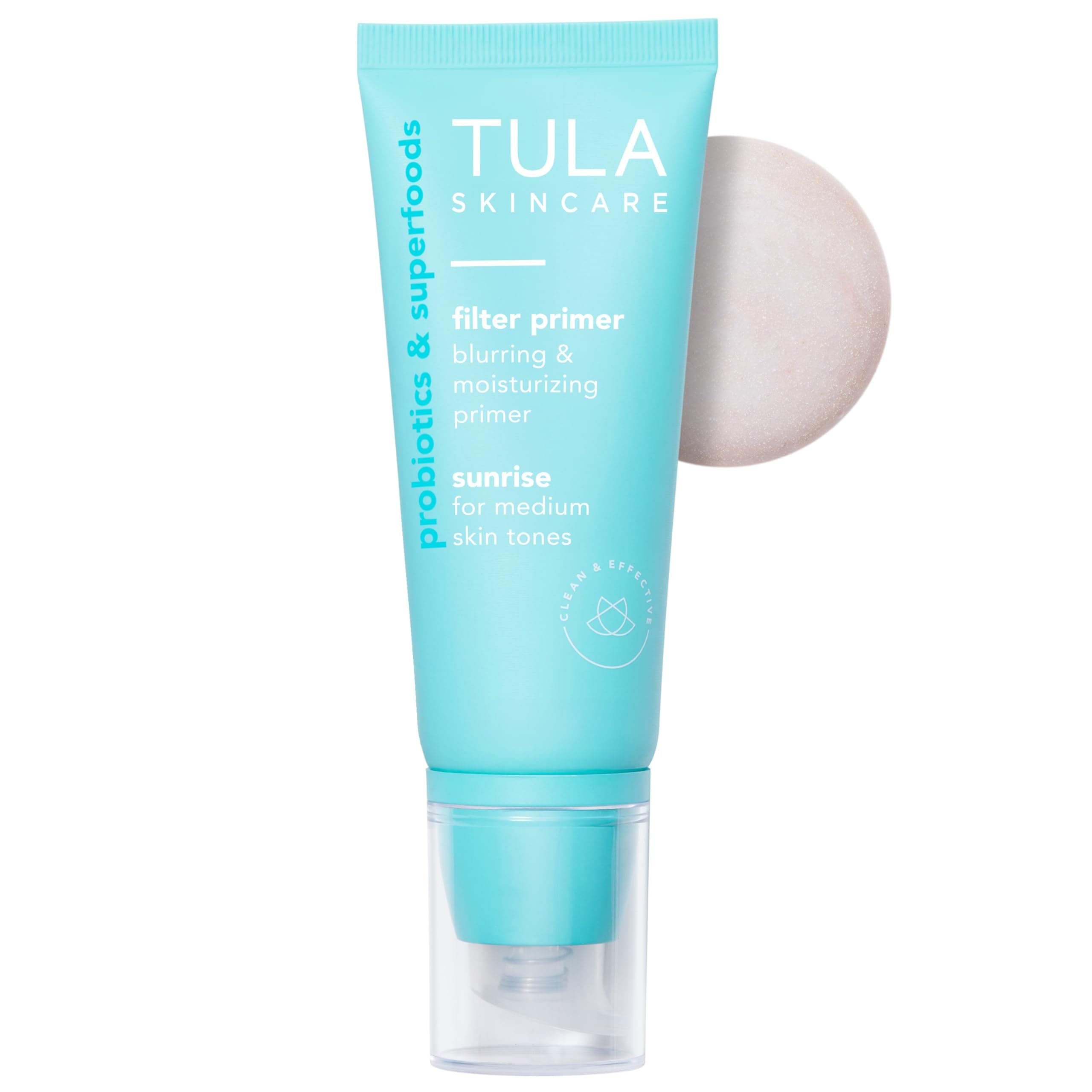 TULA Skin Care Face Filter Blurring and Moisturizing Primer - Evens the Appearance of Skin Tone & Redness, Hydrates & Improves Makeup Wear