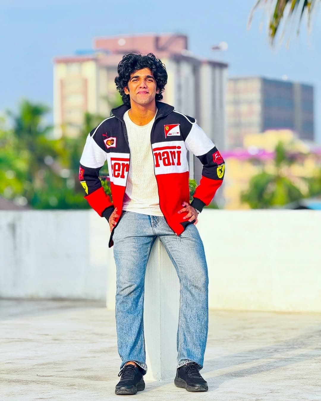 F1 Racing Jacket Graphic Printed Parachute Fabric Jackets for Men