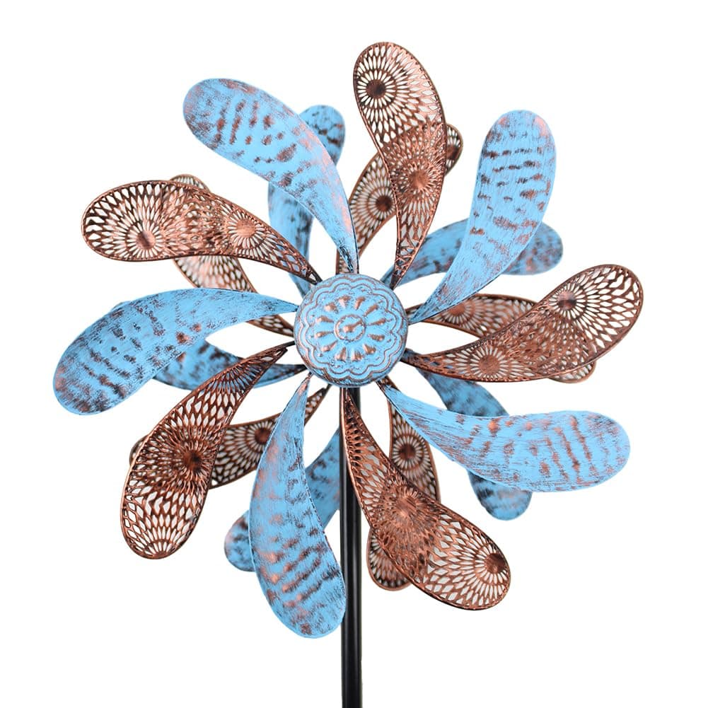 Viveta Wind Spinner for Yard and Garden, 58.7 * 12.6" Kinetic Wind Spinners Metal Windmills for Outside Yard Patio Lawn Decor