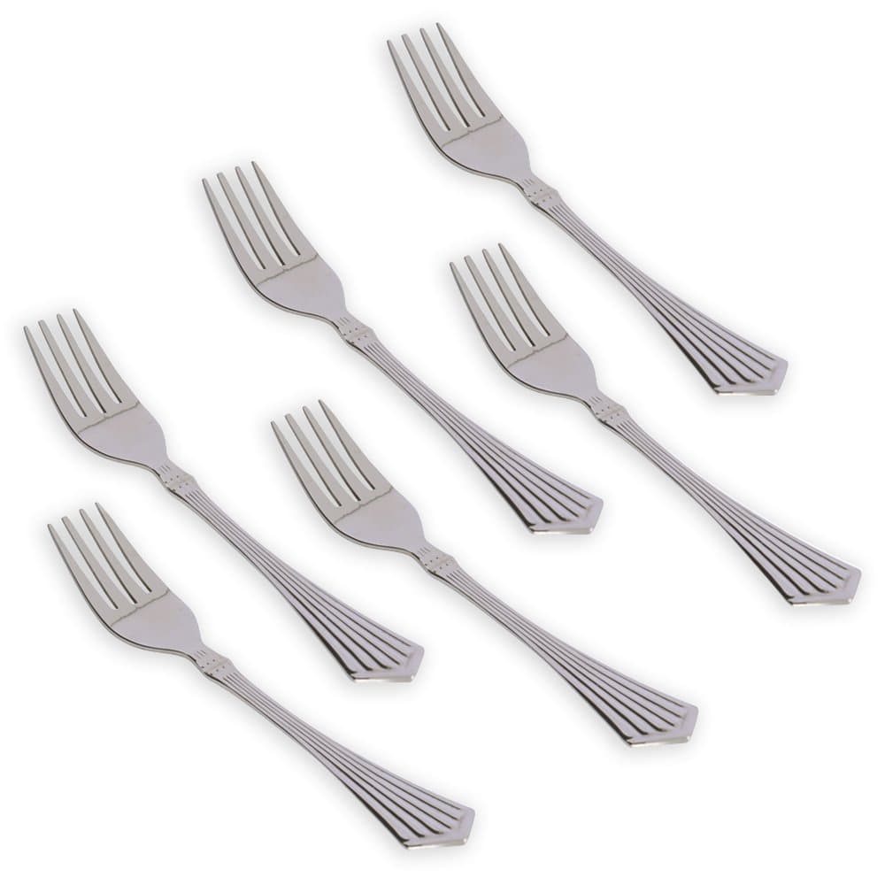 Symphony Stainless Steel Dessert/Dinner Fork Set - Pack of 6