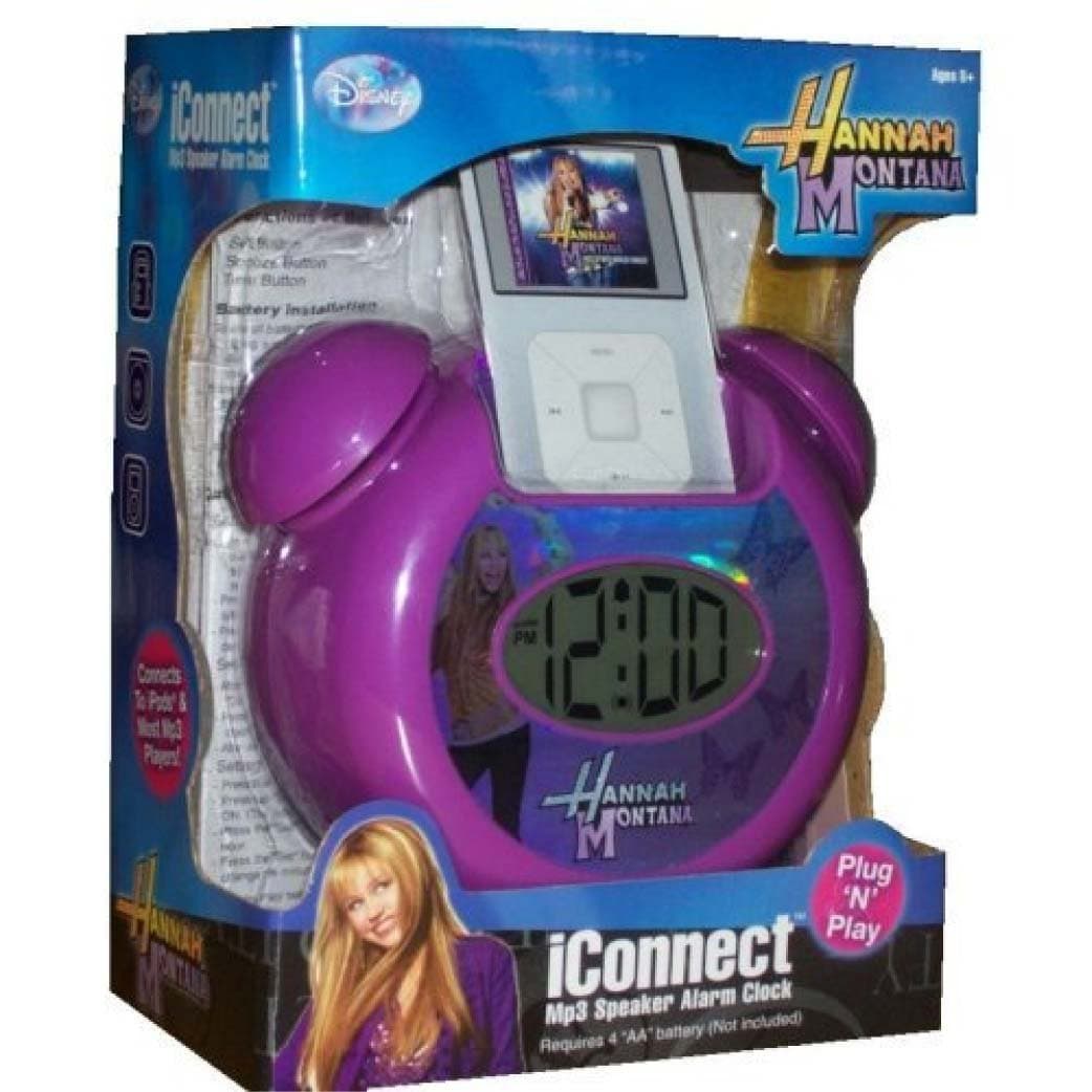 iConnect Hannah Montana Mp3 Speaker Alarm Clock