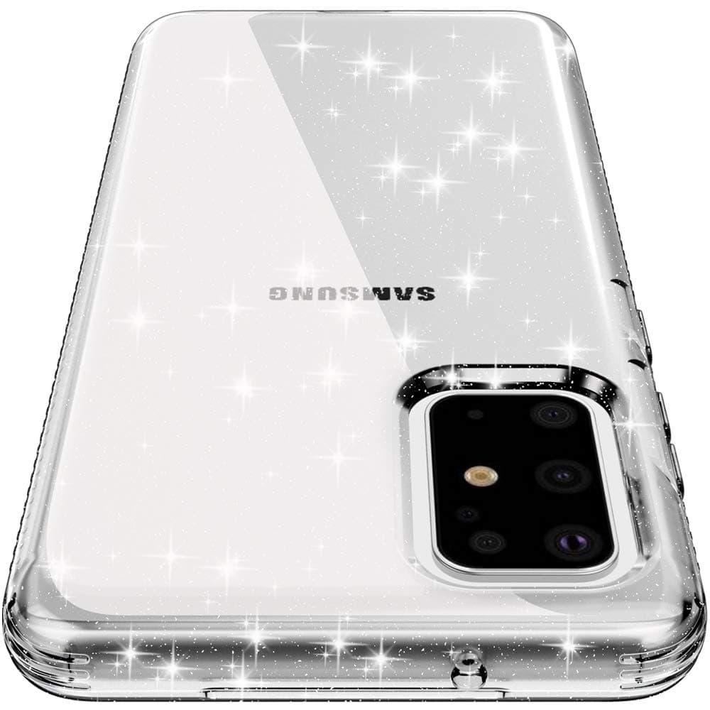 Lovemecase Samsung Galaxy S20 Plus Case (6.7inch),Liquid Crystal Glitter Slim Thin Clear Soft Rubber Sparkle Bling Designed for Galaxy S20+ Plus Phone Case (Crystal Quartz)