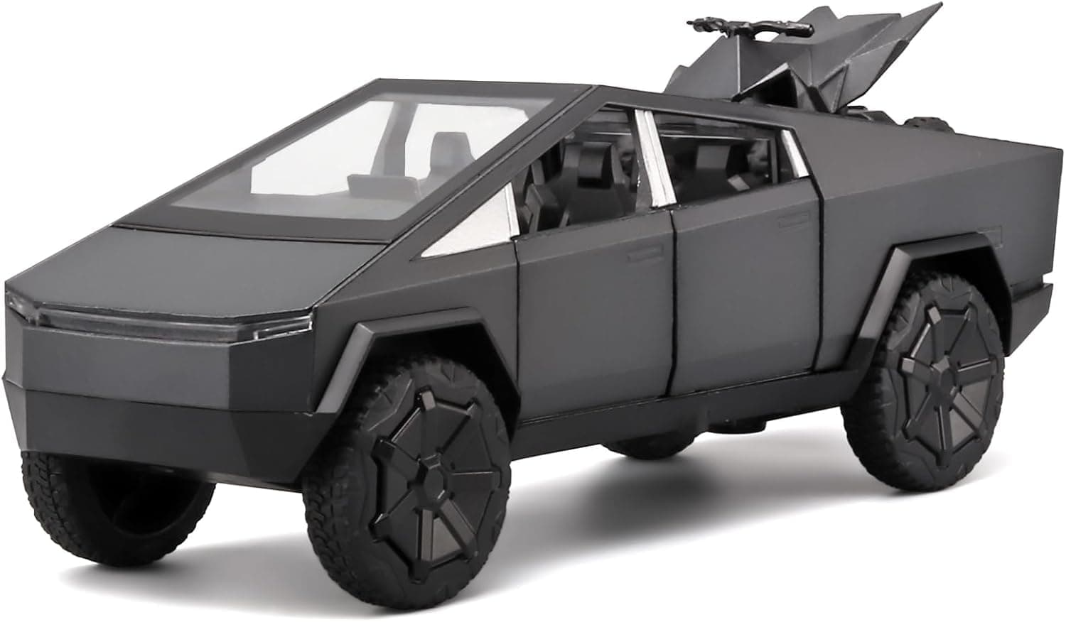 - Teslaa Cyber Truck Redbull 1:32 Model Car Exclusive Pull Back Metal Toy car with Openable Doors & Light Music Best Gifts Toys Kids (1:32 Tesla - Black)