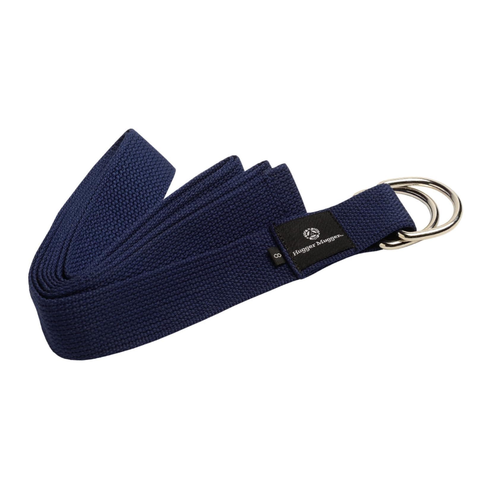 Hugger Mugger D-Ring Cotton Yoga Strap - Super Strong Cotton, Metal D-Ring Buckle, Multiple Lengths Available