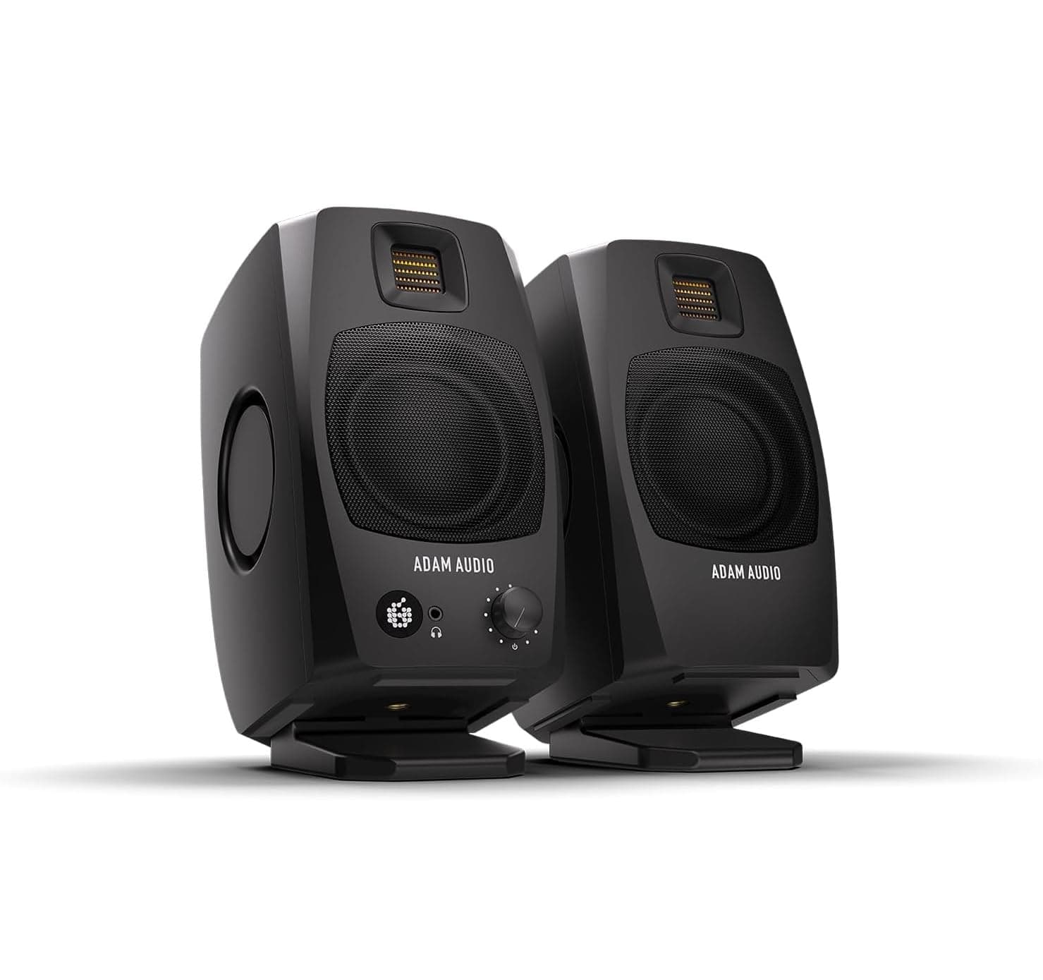 Adam Audio D3V Active Desktop Monitoring System with USB-C Connection (Pair), Black