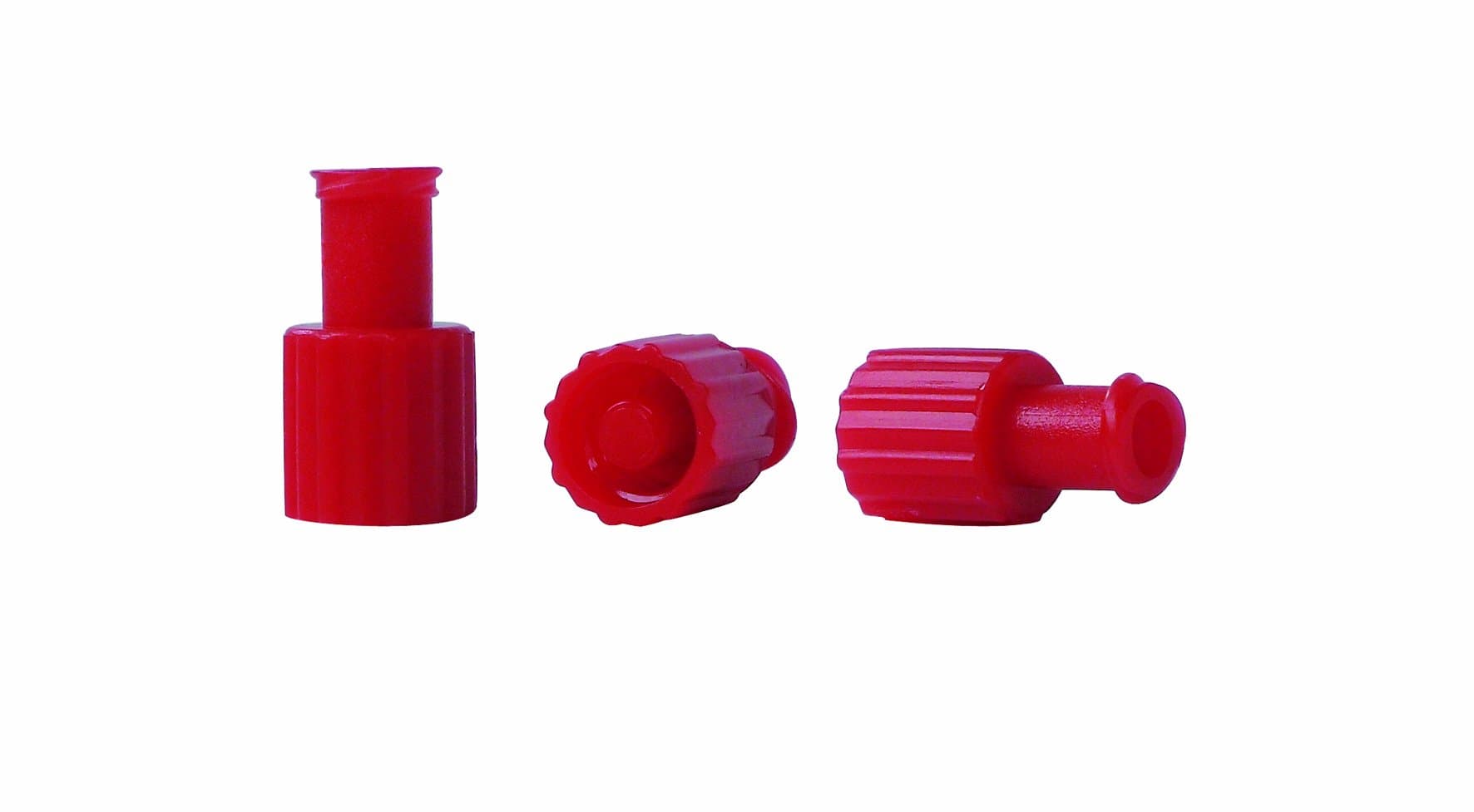 Luer Lock Combi Caps/Lids Sterile Closure Caps for Disposable Syringes, Red