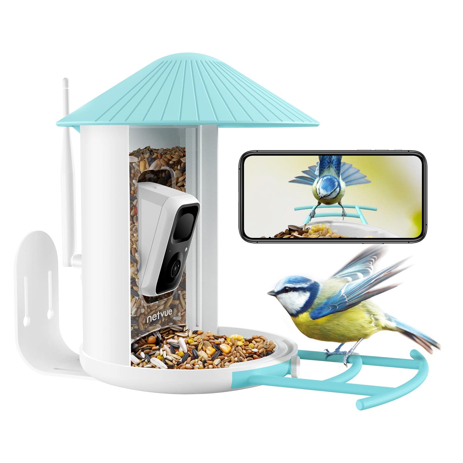 NETVUE Birdfy Feeder (Blue Birdfy Lite)