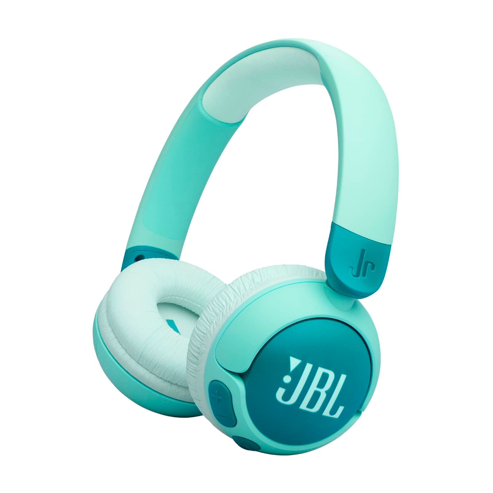 Junior 320 BT Wireless On-Ear Bluetooth Headphones with Built-in Microphone for Kids, 50 Hours Playback, Safe Sound, Low Volume, Easy Operation and Sticker Set, Green - JBLJR320BTGRN