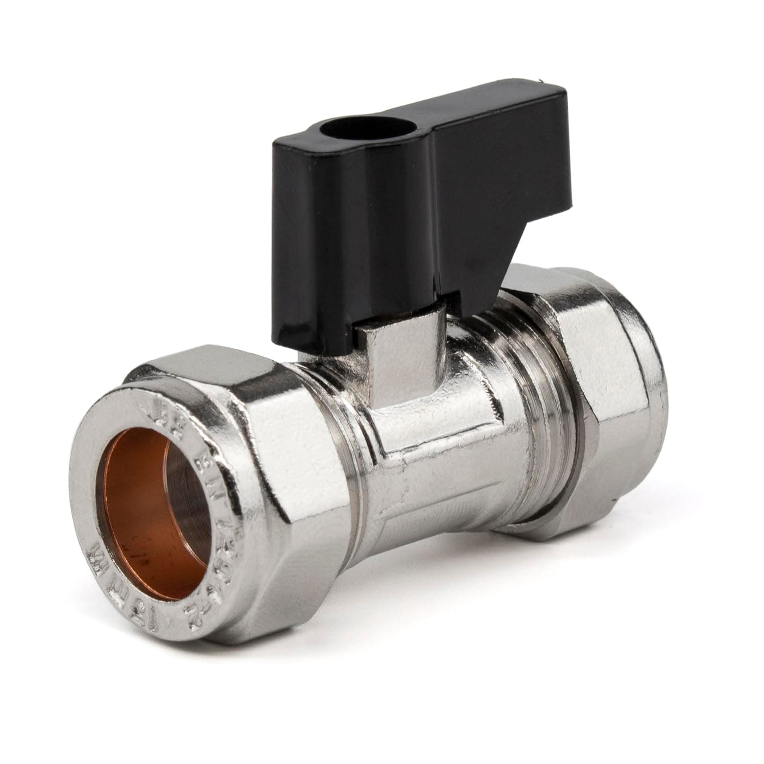 15mm Compression Lever Isolation Valve Heavy Duty Brass Shut Off Valve for Pipe Sealing Easy Installation & Leak-Proof Design Ideal for Plumbing Heating & Water Supply Applications