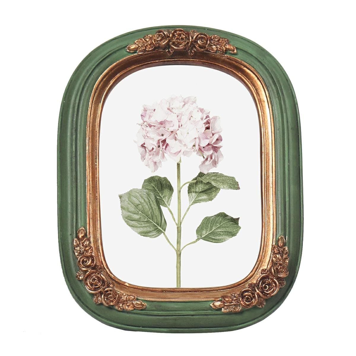 Vintage Mini Picture Frame 2.5x3.5 Inch,Antique Ornate Photo Frame With Floral Relief,Wall and Tabletop Display,High Definition Glass Front,Retro Home Decor Art Gallery (Green 2.5x3.5)