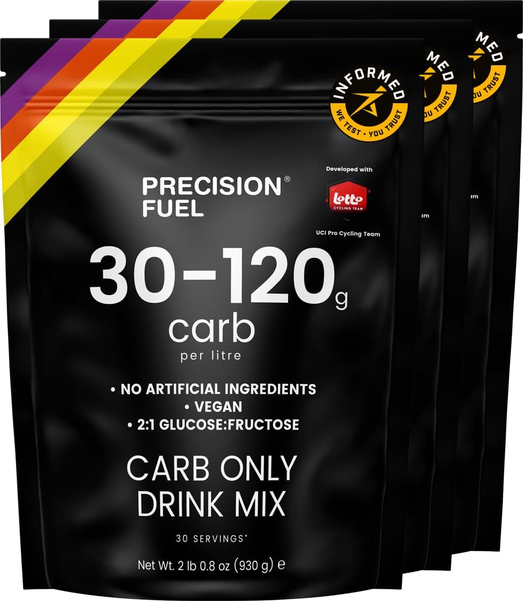 - Precision Fuel PF Carb Only Drink Mix - High Carbohydrate Powder for Energy, Vegan, 120g Carbs per Litre - Mild Citrus Flavor (3-Pack)