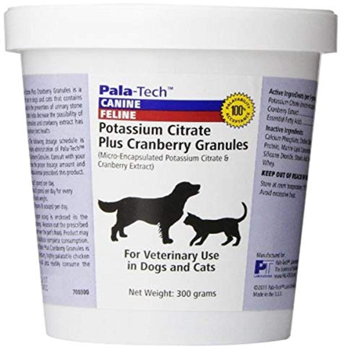Pala-Tech, Potassium Citrate Plus Cranberry Granules, 300 gm