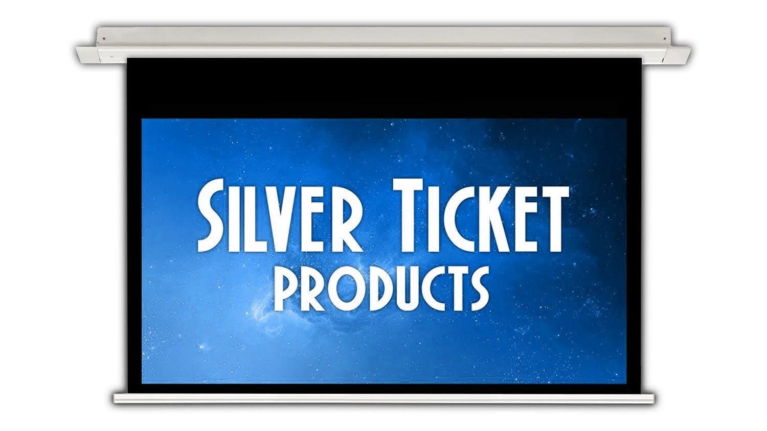 SIE-16992-G Silver Ticket 16:9 4K Ultra HD Ready HDTV In-Ceiling Electric Projector Screen (16:9, 92", Grey Material)