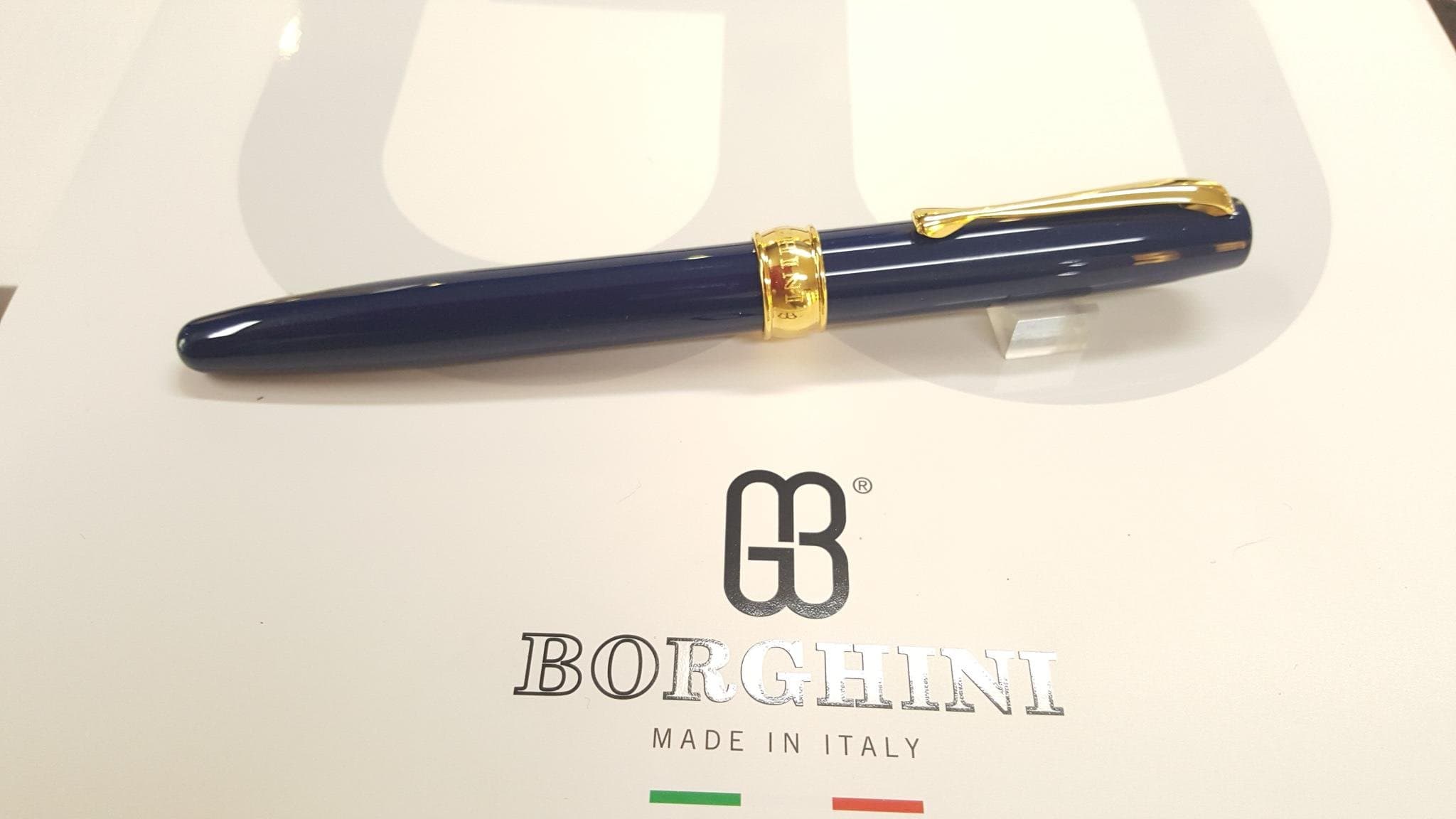 Ballpoint Pen with Cap V41 GB Borghini Italy