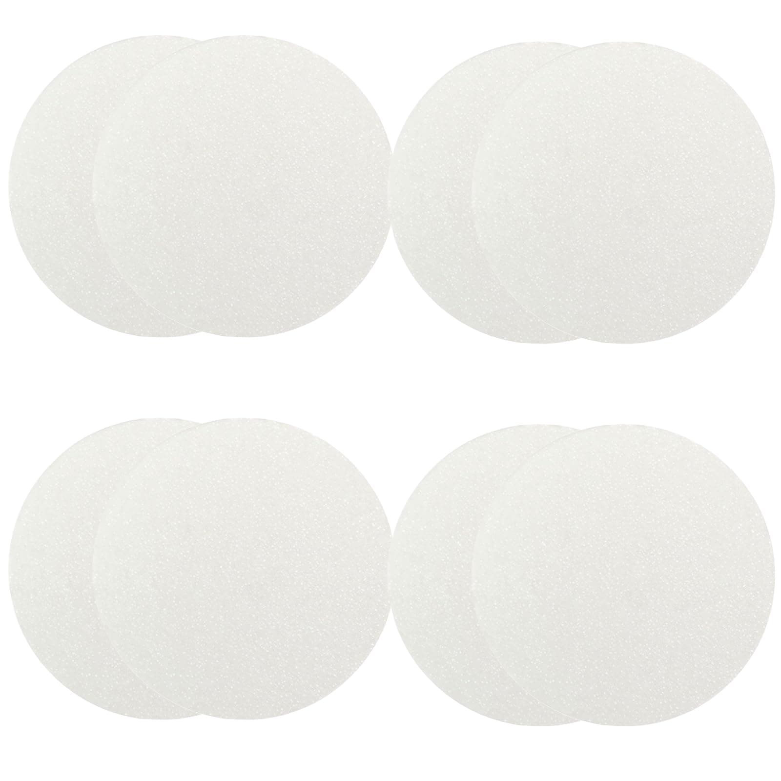 8PCS Women Air Cushion Core Makeup Blender Sponge Replacement - Round Powder Puff for BB CC Cream Foundation, Fits All Skin Types (White)