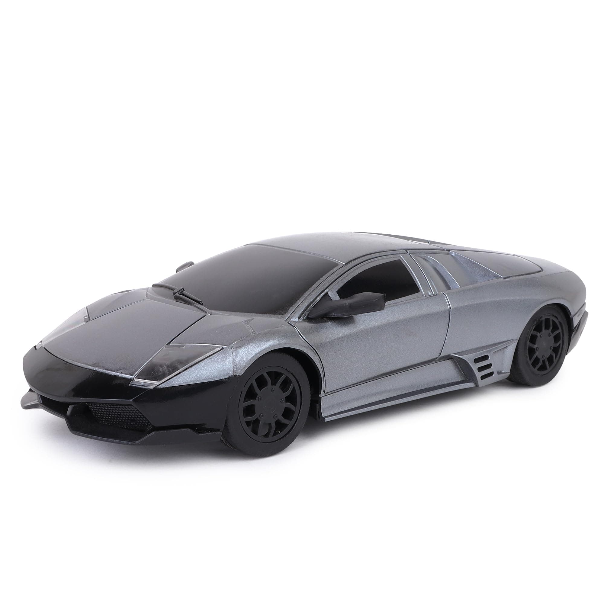 Toy Zone Mini Pro 2_Rc Car (Grey) | 27 Mhz Fully Functionable | 1:24 Scale | Battery & Charger Cable | Range Upto 25 M| Luminous Headlight | Perfect Tyre Grip | for Age 4+ Years