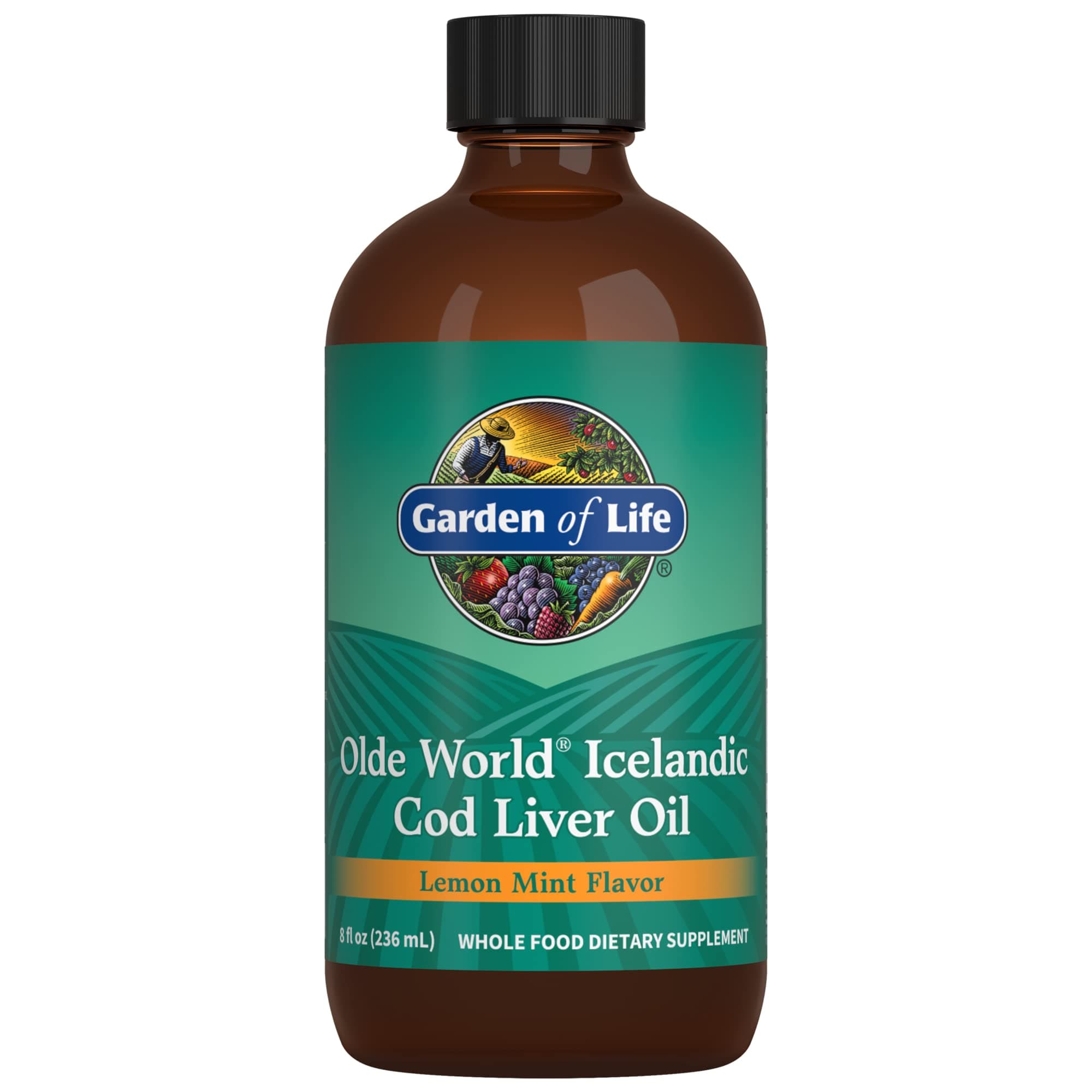 Olde World Icelandic Cod Liver Oil Lemon Mint - 8oz