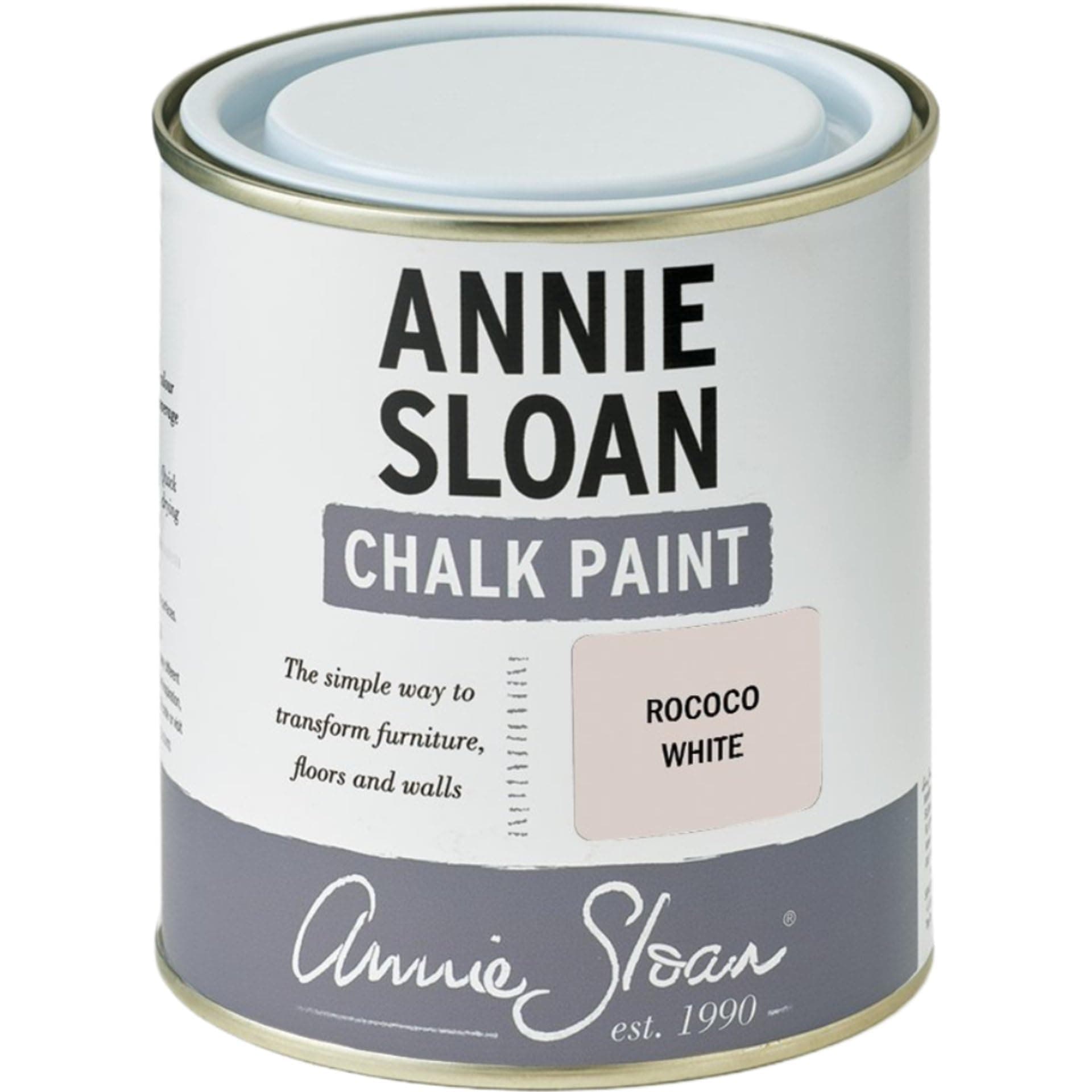 Annie Sloan Chalk Paint® (Rococo White, 500 ml/16.9 Fl Oz) a unique decorative paint for furniture, cabinets and home décor with no sanding or priming