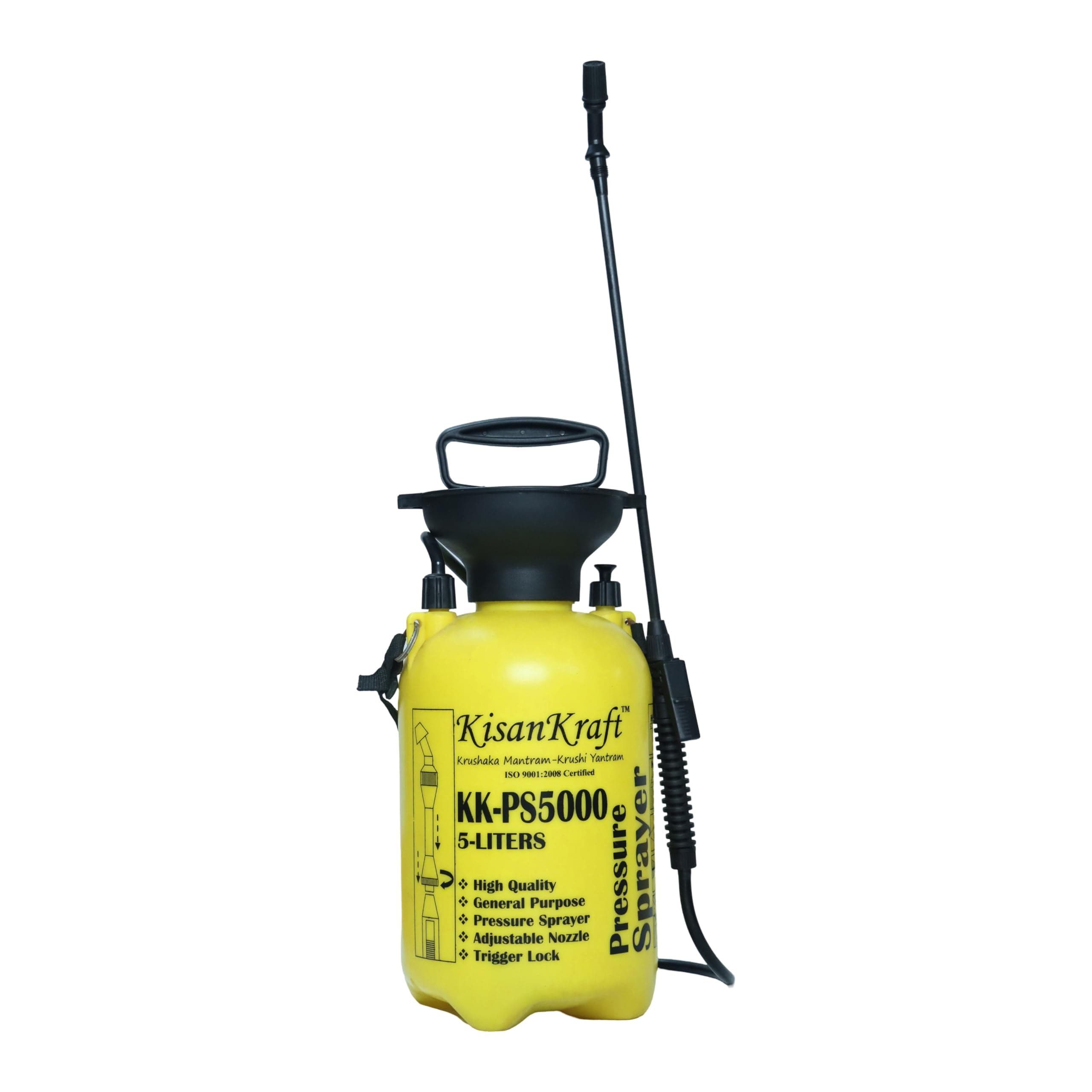 KK-PS5000 5-Litre Plastic Manual Sprayer (Colour May Vary)