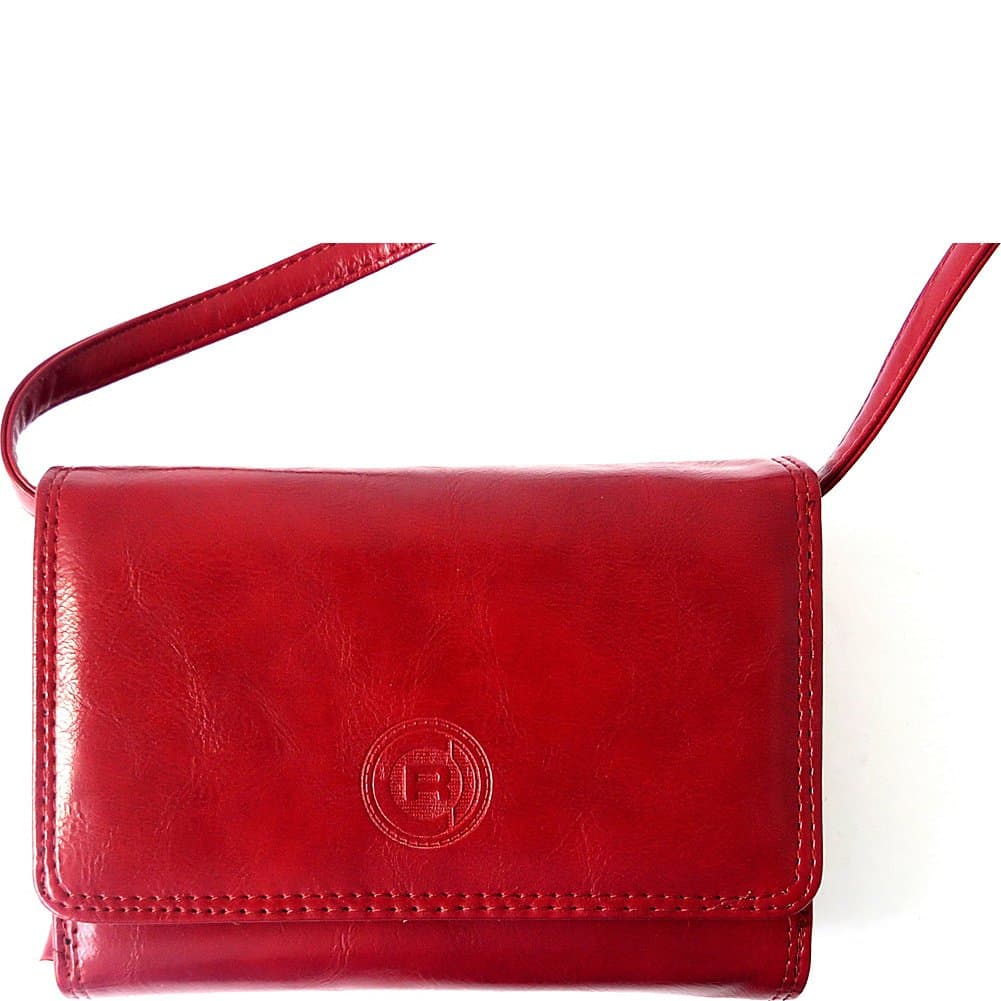 Club Rochelier Small Expander Purse on a String (Red)