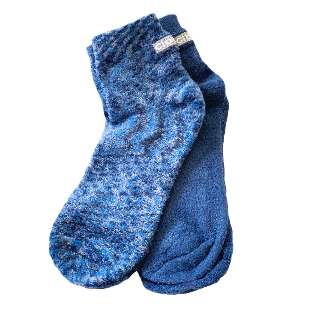 CloudzCloudz Natural Aloe Vera Spa Socks - Blue (2 Pairs / Assorted Solid & Patterned)